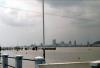 Vista di Guayaquil dal ponte dell'Unidad Nacional